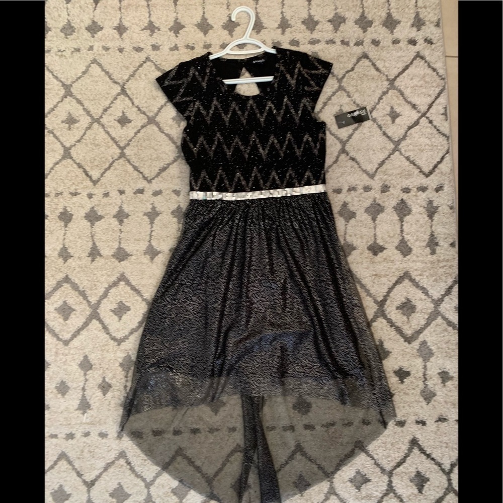 Girl’s Glitter Mesh Party Dress